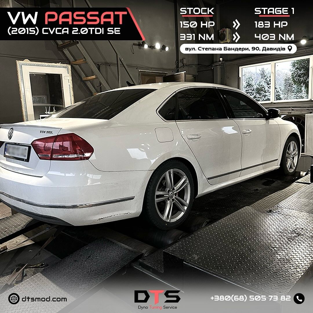 Чіп Тюнінг Passat B8 USA 2.0TDI